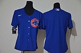 Women Cubs Blank Nike Royal Cool Base Jersey,baseball caps,new era cap wholesale,wholesale hats